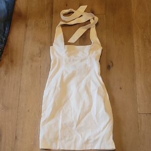 Vineyard Vines White Halter Tie Dress Size 4